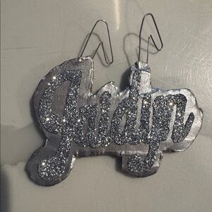 Jaidyn Alexis, Blueface’s baby mama handmade cardboard nameplate